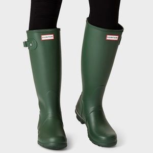 Hunter Women's Original Tall Rain Boots Green
